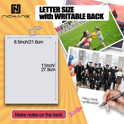 Inkjet Glossy Photo Paper 8.5x11, Letter Size, 200GSM – 100 Sheets