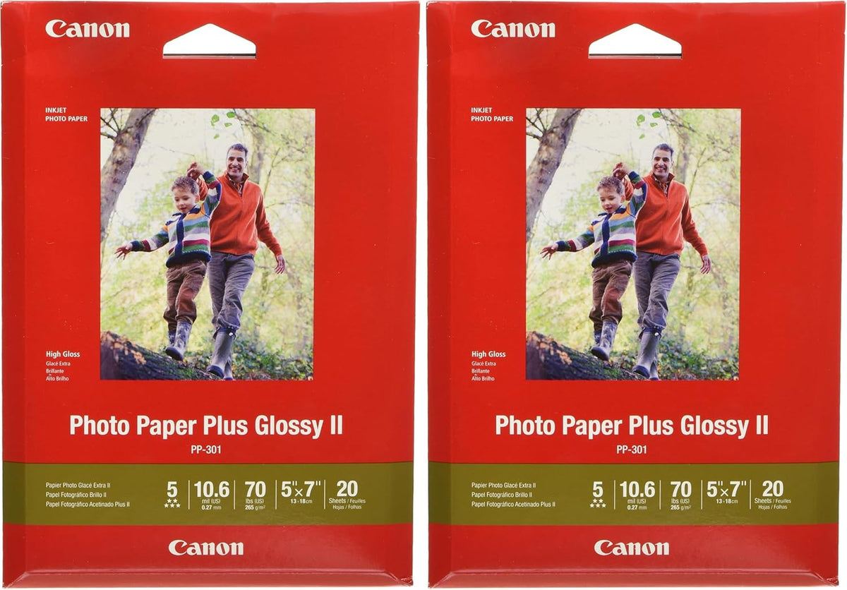 CanonInk 1432C003 Photo Paper Plus Glossy II 8.5" x 11" 20 Sheets