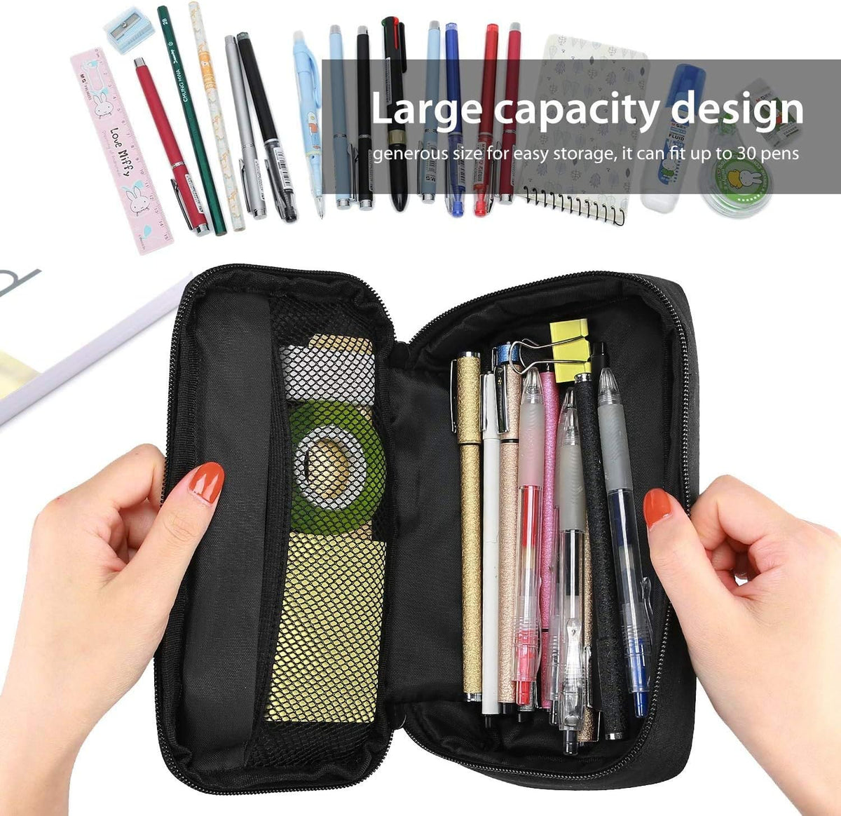 ProCase Pencil Case Pen Bag for School Students Boys and Girls