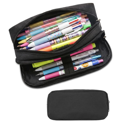 Della Gao Large Pencil Case, Big Capacity Pencil Pouch with 2 Compartments