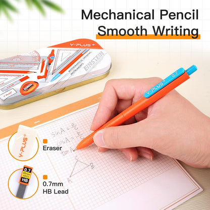 YPLUS Geometry Set, Protractor and Compass Set for Students, 12Pcs