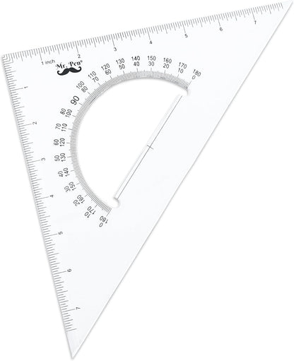 Mr. Pen Architectural Triangular Ruler Set with 12 Inch Triangular Scale