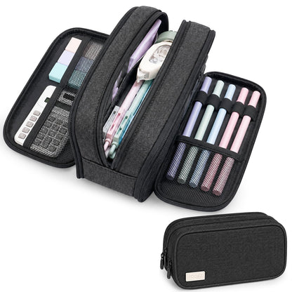 Sooez Large Capacity Pencil Case Pouch, Cute Pencil Pouch Pencil Bag