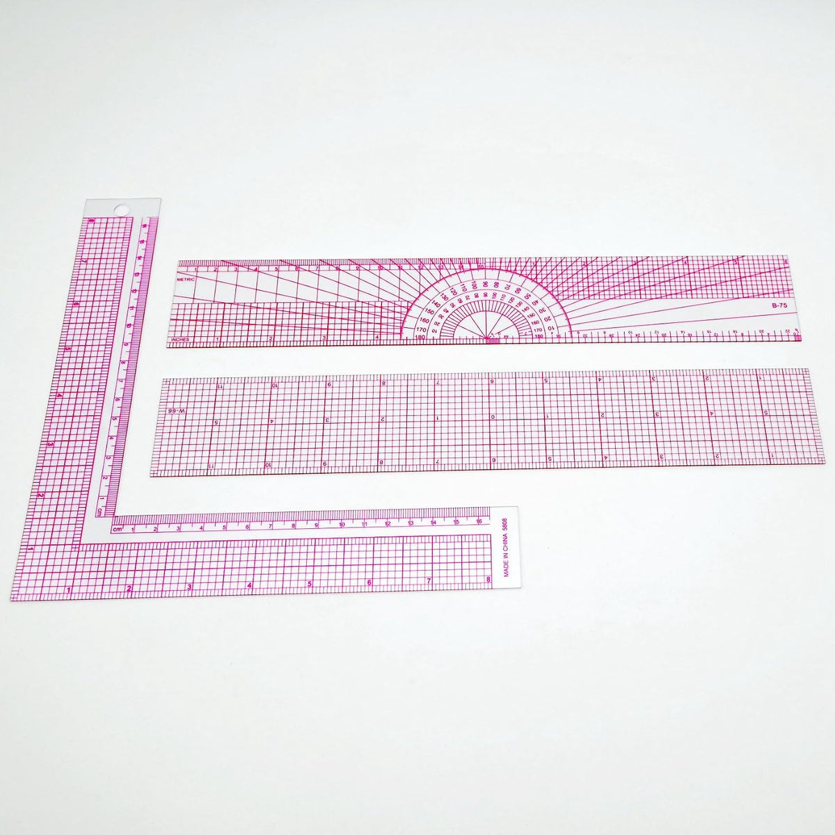 Clear Metric Sewing Rulers,French Curve Sewing Rulers Set,Sewing Tools Supplies for Quilting, Dressmaking, Tailors, Designers, Flexible PVC, 9PCS