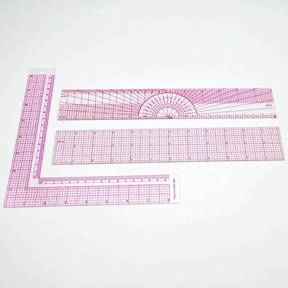 Clear Metric Sewing Rulers,French Curve Sewing Rulers Set,Sewing Tools Supplies for Quilting, Dressmaking, Tailors, Designers, Flexible PVC, 9PCS