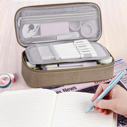 WEMATE Pencil Case, Large Storage Organizer, Makeup Bag, Teacher Must - have, Big Pencil Pouch, Marker Case for College
