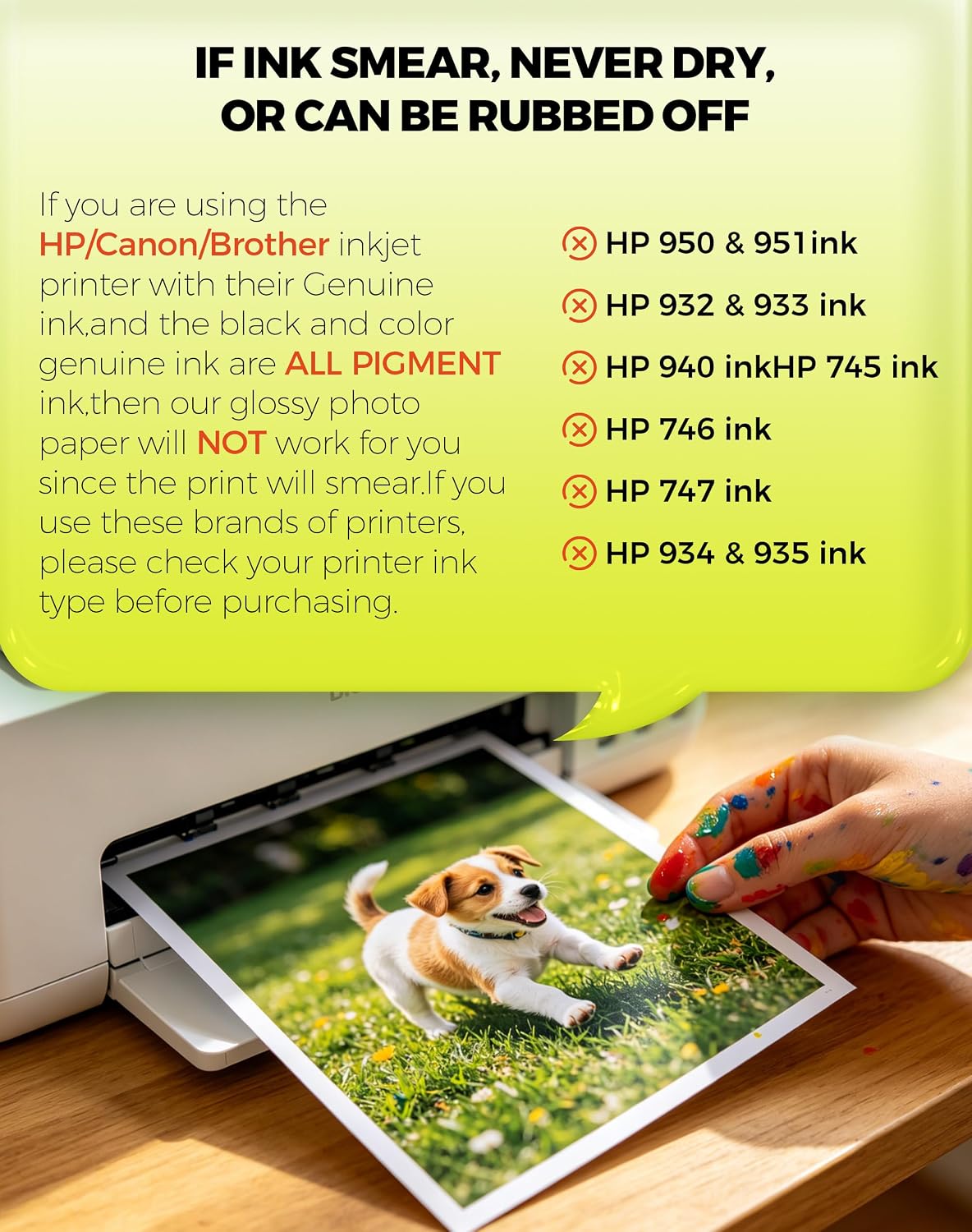 Uinkit Inkjet Glossy Photo Paper 48lb,8.5 x 11" 100 Sheets