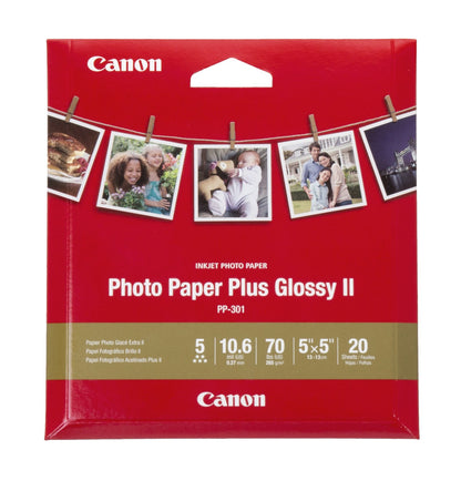 CanonInk 1432C003 Photo Paper Plus Glossy II 8.5" x 11" 20 Sheets
