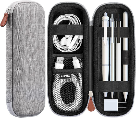 AGPTEK Case Holder for Apple Pencil, Slim PU Hard Leather Carrying Pouch