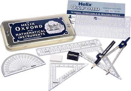 Helix Oxford Maths Set with Storage Tin