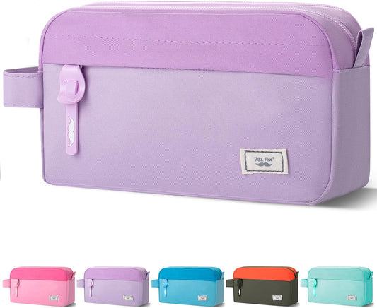 Mr. Pen- High Capacity Pencil Case, Large Pencil Pouch with 3 Compartments and 2 Pockets, Large Pencil Bag with Smooth Zipper, Cute Pencil Case Pouch Organizer, School Supplies for Teens