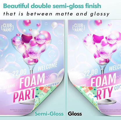 Koala Double Sided Thin Semi Gloss Photo Paper 8.5x11 Inch 32LB 40 Sheets