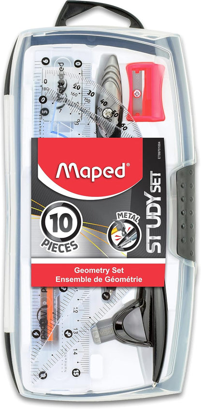 Maped - Study - Geometry set - Metal - 10 Piece