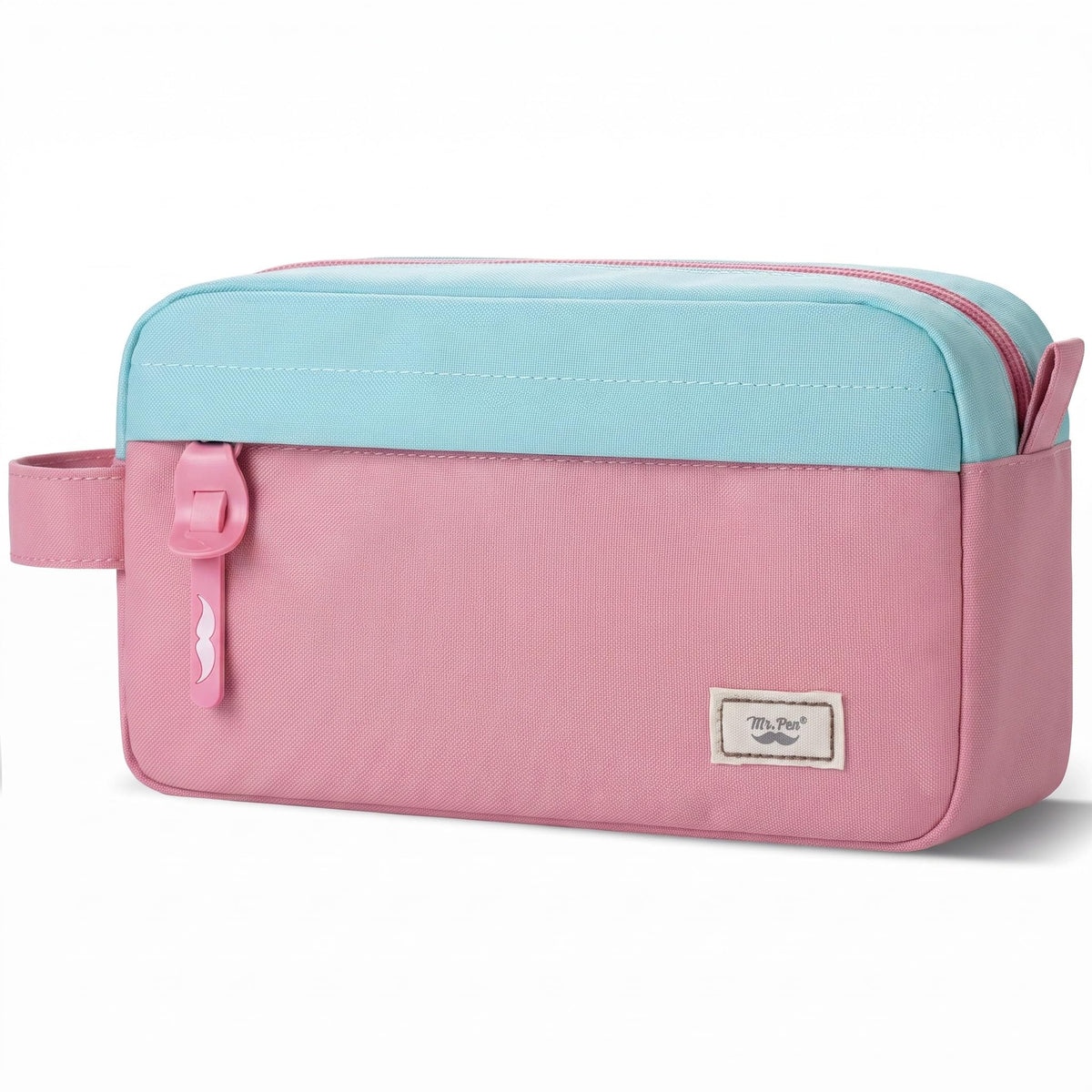 Mr. Pen- High Capacity Pencil Case, Large Pencil Pouch with 3 Compartments and 2 Pockets, Large Pencil Bag with Smooth Zipper, Cute Pencil Case Pouch Organizer, School Supplies for Teens