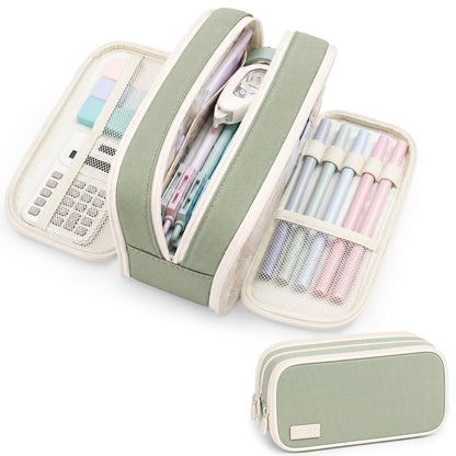 Sooez Large Capacity Pencil Case Pouch, Cute Pencil Pouch Pencil Bag