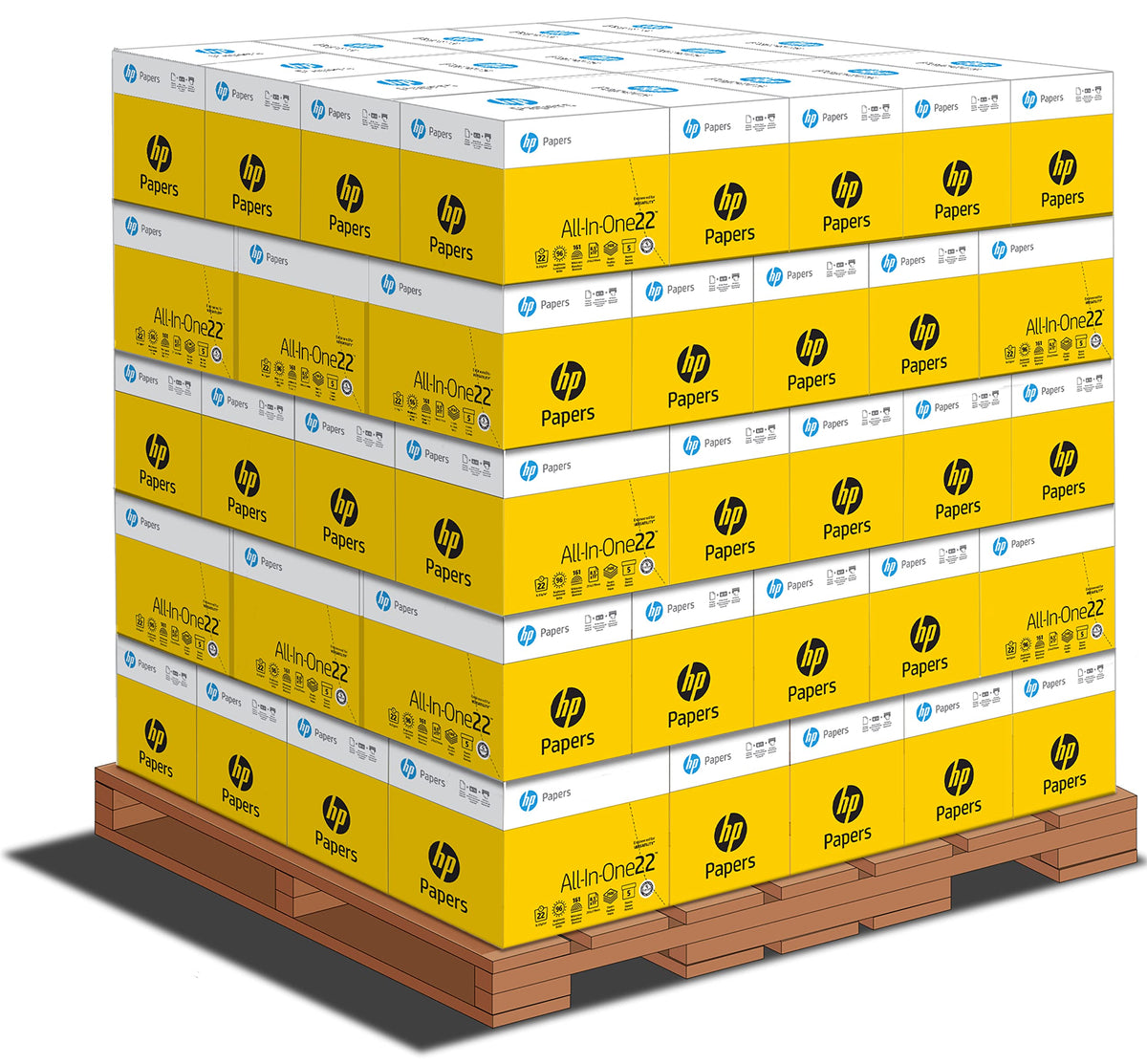 HP Papers | 8.5 x 11 Paper | All In One 22 lb | 1 Mega Ream - 750 Sheets | 96 Bright | Made in USA - FSC Certified | 207750R