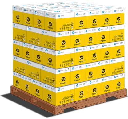 HP Papers | 8.5 x 11 Paper | All In One 22 lb | 1 Mega Ream - 750 Sheets | 96 Bright | Made in USA - FSC Certified | 207750R