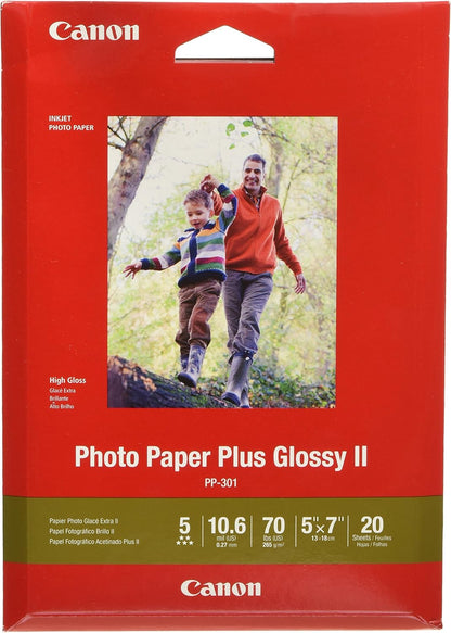 CanonInk 1432C003 Photo Paper Plus Glossy II 8.5" x 11" 20 Sheets