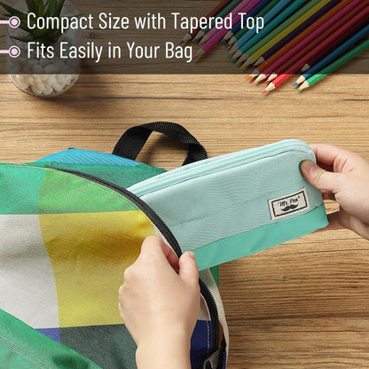 Mr. Pen- Wide-Opening Pencil Case, Triangle Design